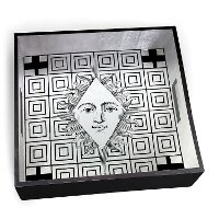 Abbildung von: Christian Lacroix Poker Face Square Lacquer Tray - Christian LaCroix