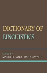 Enlarge image Cover: Dictionary of Linguistics - Rowman & Littlefield Publishers