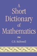 Cover: Short Dictionary of Mathematics - Rowman & Littlefield Publishers
