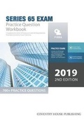 Cover: Series 65 Exam Practice Question Workbook - Coventry House Publishing