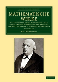 Abbildung von: Mathematische Werke 7 Volume Set - Cambridge University Press