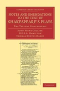Cover: Notes and Emendations to the Text of Shakespeare's Plays - Cambridge University Press