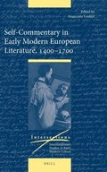 Cover: Self-Commentary in Early Modern European Literature, 1400-1700 - Brill