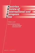 Cover: Austrian Review of International and European Law, Volume 21 (2016) - Martinus Nijhoff