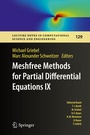 Cover: Meshfree Methods for Partial Differential Equations IX - Springer