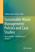 Cover: Sustainable Waste Management: Policies and Case Studies - Springer
