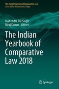 Cover: The Indian Yearbook of Comparative Law 2018 - Springer