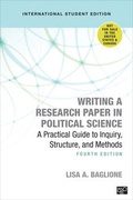 Cover: Writing a Research Paper in Political Science - International Student Edition - CQ Press