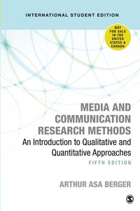 Enlarge image Cover: Media and Communication Research Methods - International Student Edition - SAGE Publications Inc