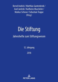Enlarge image Cover: Die Stiftung - Peter Lang Verlag