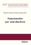 Cover: Namenmoden syn- und diachron - ibidem