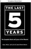 Cover: The Last Five Years - Applause Theatre Book Publishers