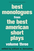 Cover: Best Monologues from The Best American Short Plays - Applause Theatre Book Publishers