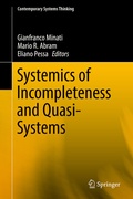 Cover: Systemics of Incompleteness and Quasi-Systems - Springer