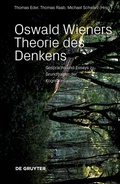 Cover: Oswald Wieners Theorie des Denkens - De Gruyter