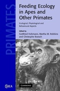 Cover: Feeding Ecology in Apes and Other Primates - Cambridge University Press