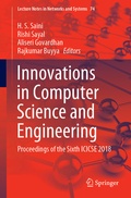Cover: Innovations in Computer Science and Engineering - Springer