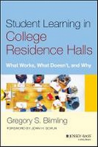 Enlarge image Cover: Student Learning in College Residence Halls - Jossey-Bass