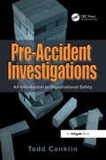 Cover: Pre-Accident Investigations - CRC Press