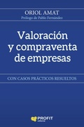 Cover: Valoraci&oacute;n y compraventa de empresas : con casos pr&aacute;cticos resueltos - Profit Editorial