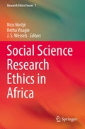 Cover: Social Science Research Ethics in Africa - Springer