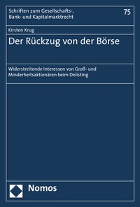 Abbildung von: Der Rückzug von der Börse - Nomos