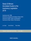 Cover: Sealy and Milman: Annotated Guide to the Insolvency Legislation 2019 (Volume 1 only) - Sweet & Maxwell