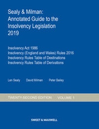 Abbildung von: Sealy & Milman: Annotated Guide to the Insolvency Legislation 2019 - Sweet & Maxwell Ltd