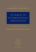 Cover: Interest in International Arbitration - OUP eBook
