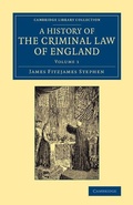 Cover: A History of the Criminal Law of England - Cambridge University Press