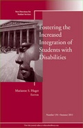Cover: Fostering the Increased Integration of Students with Disabilities - Jossey-Bass