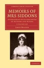Cover: Memoirs of Mrs Siddons 2 Volume Set - Cambridge University Press