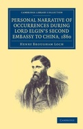 Cover: Personal Narrative of Occurrences during Lord Elgin's Second Embassy to China, 1860 - Cambridge University Press