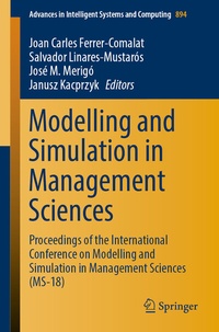 Enlarge image Cover: Modelling and Simulation in Management Sciences - Springer