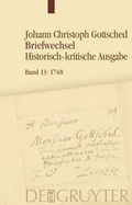 Cover: Januar 1748 - Oktober 1748 - De Gruyter
