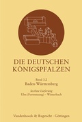 Cover: Die deutschen K&ouml;nigspfalzen. Lieferung 3,6 - Vandenhoeck & Ruprecht