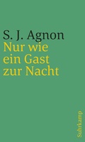 Cover: Nur wie ein Gast zur Nacht - J&uuml;discher Verlag im Suhrkamp Verlag
