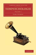 Cover: Tonpsychologie: Volume 1 - Cambridge University Press
