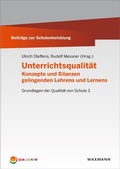 Cover: Unterrichtsqualit&auml;t - Waxmann Verlag GmbH