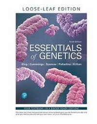 Enlarge image Cover: Essentials of Genetics - Pearson