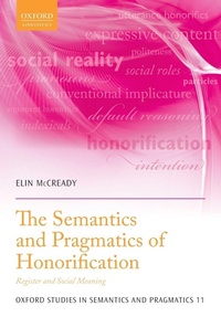 Enlarge image Cover: The Semantics and Pragmatics of Honorification - Oxford University Press