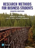 Cover: Research Methods for Business Students - Pearson Education Limited