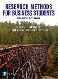 Enlarge image Cover: Research Methods for Business Students - Pearson Education Limited