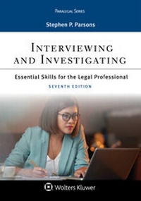 Abbildung von: Interviewing and Investigating - Aspen Publishing