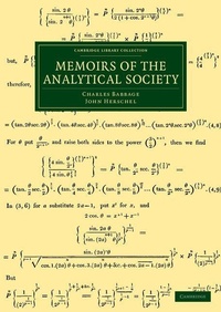 Abbildung von: Memoirs of the Analytical Society - Cambridge University Press