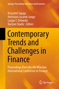 Cover: Contemporary Trends and Challenges in Finance - Springer