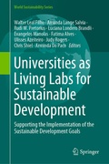 Cover: Universities as Living Labs for Sustainable Development - Springer