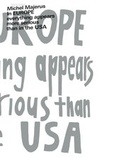 Cover: Michel Majerus. In EUROPE everything appears to be more serious than in the USA - K&ouml;nig, Walther