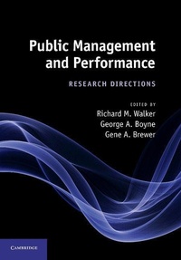 Enlarge image Cover: Public Management and Performance - Cambridge University Press