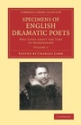 Cover: Specimens of English Dramatic Poets - Cambridge University Press